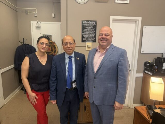 Councilman Phil Wong with PS 139Q community